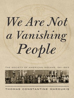 cover image of We Are Not a Vanishing People